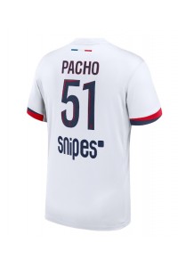 Paris Saint-Germain Willian Pacho #51 Jalkapallovaatteet Vieraspaita 2025-26 Lyhythihainen